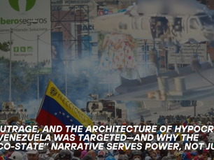 Oil, Outrage, and the Architecture of Hypocrisy: Why Venezuela Was Targeted—and Why the “Narco-State” Narrative Serves Power, Not Justice