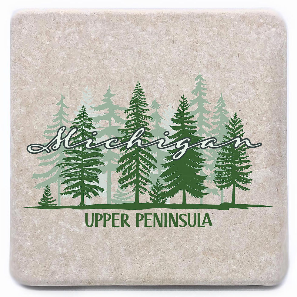 Thumbnail: Pine Trees in Color Magnet OR Coaster