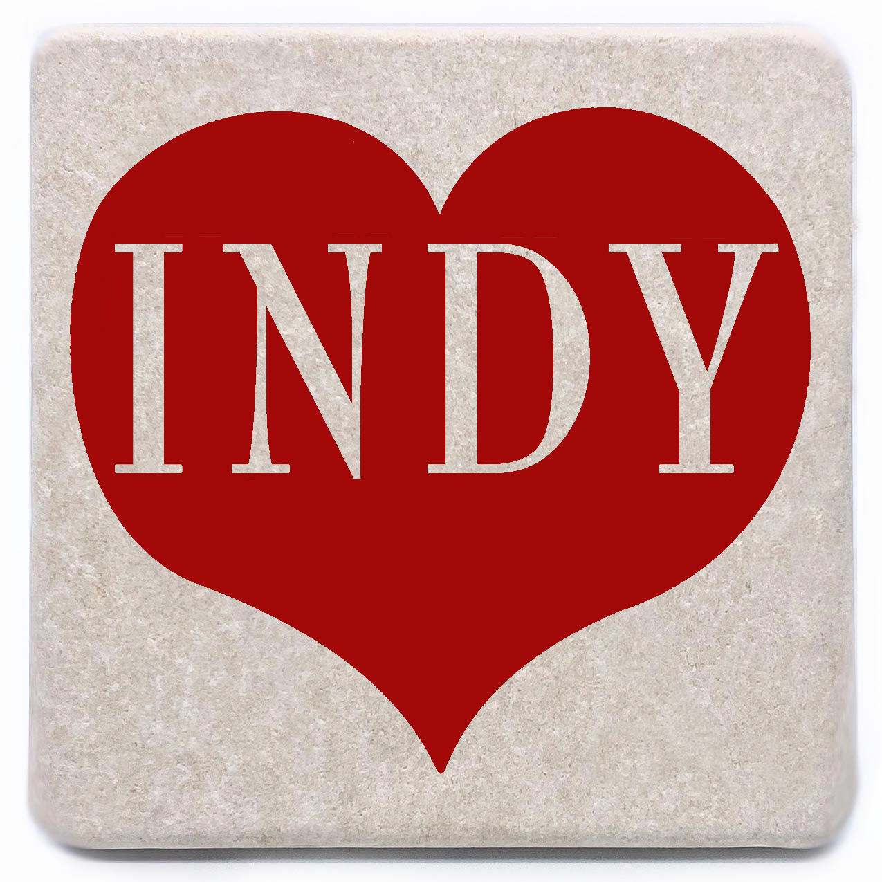 Red Indy Heart Coasters