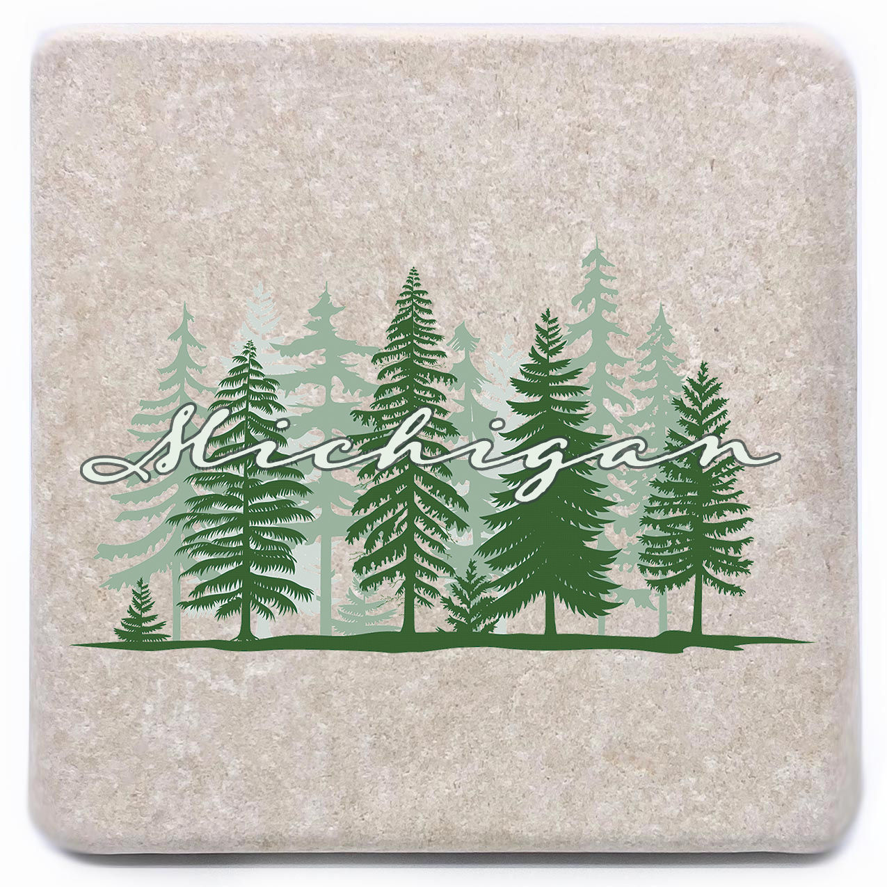 Pine Trees in Color Magnet OR Coaster
