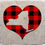 Thumbnail: Buffalo Plaid Heart Silhouette New York Coaster