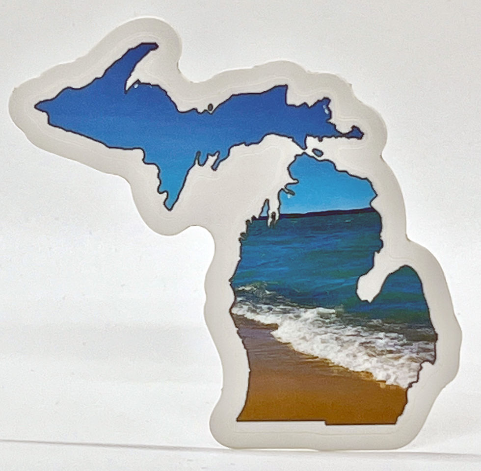 Thumbnail: Sticker 3" Michigan Silhouette Vinyl