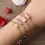 Miniatura: Pulsera ajustable ágata naranja