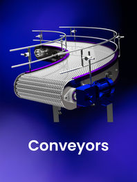 Conveyor industrial para transporte automatizado de piezas y materiales en líneas de producción.