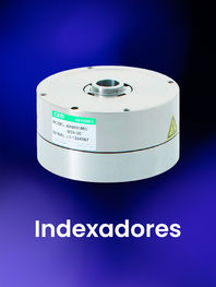 Indexador rotativo industrial (rotary table) para posicionamiento preciso en estaciones de ensamble automatizadas.
