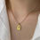 Thumbnail: Golden Rose Pendant Necklace