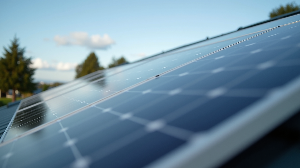 Eye-level view of solar panels installed on a residential roof in Auckland