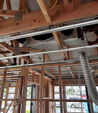 Ducted heat pump install