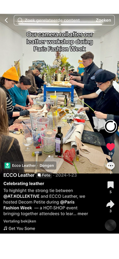 The capturing of DECOM Petite during PFW on TikTok