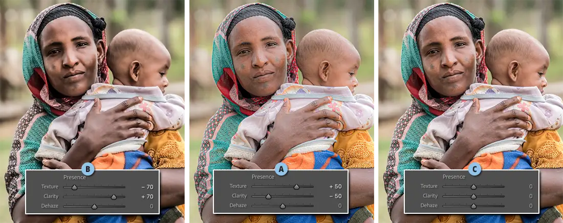 דוגמא זו מציגה את ההבדלים בין הטכניקות