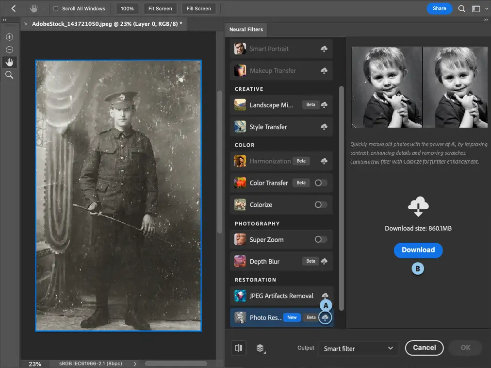 דוגמא זו מציגה את הדרך להורדת הפילטר