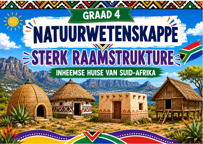 Graad 4 Sterk Strukture – Inheemse Huise van Suid-Afrika