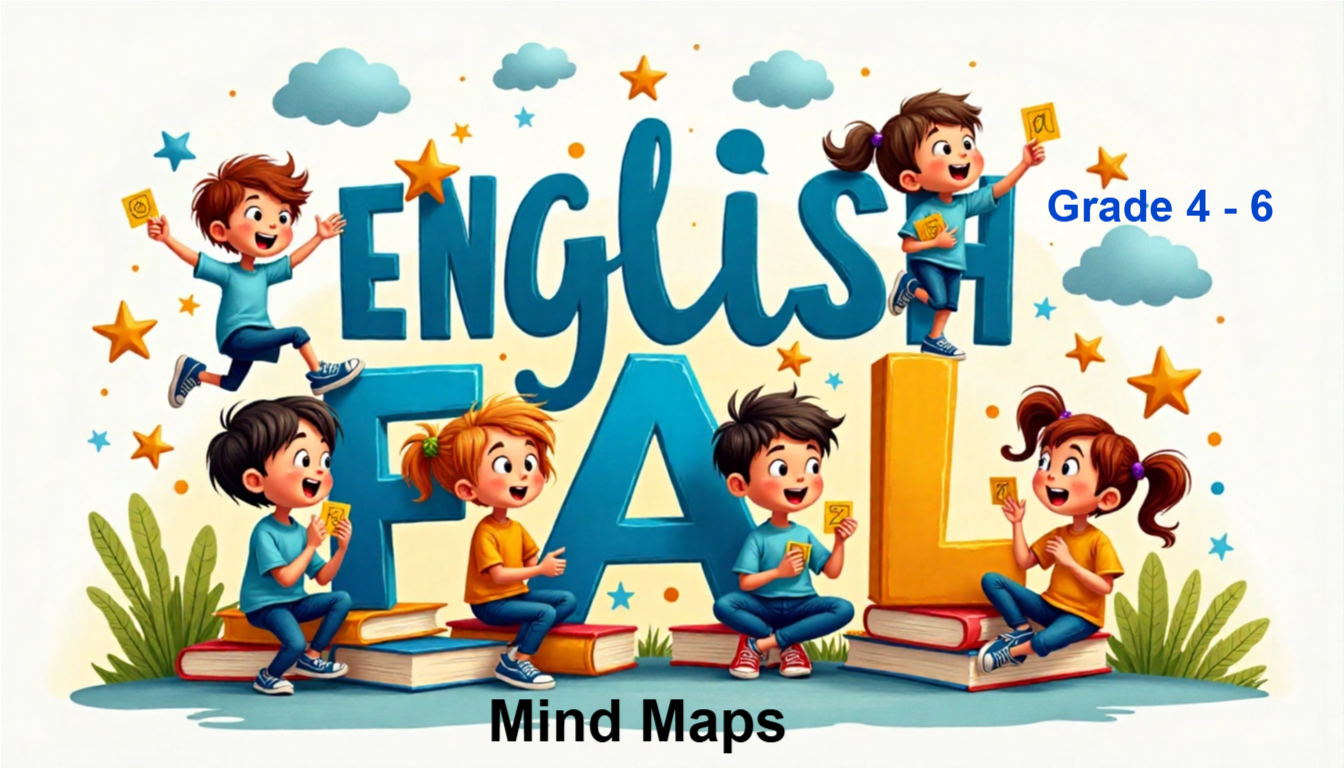 English FAL - Grade 4 - 6 Mind Maps