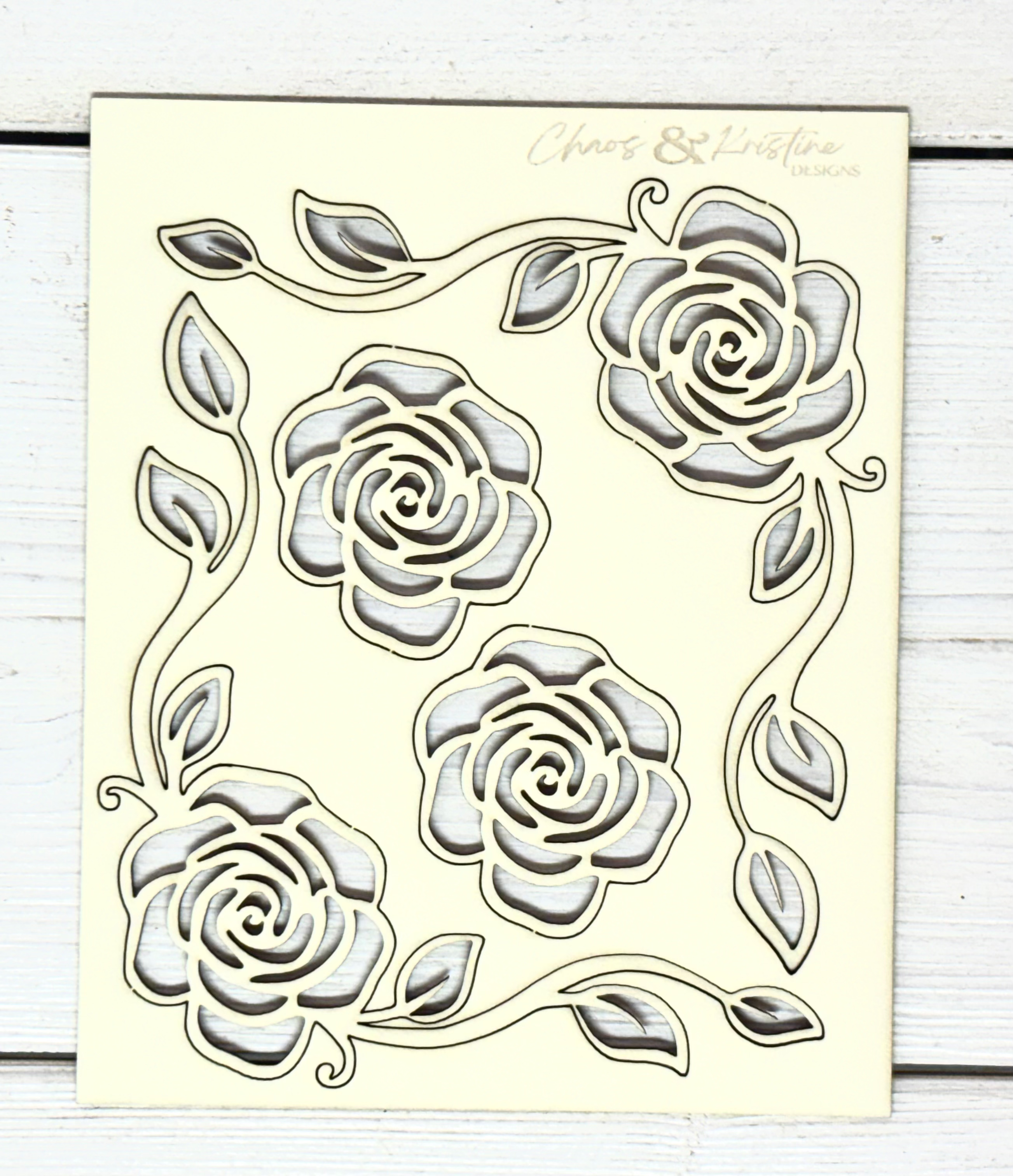chipboard roses