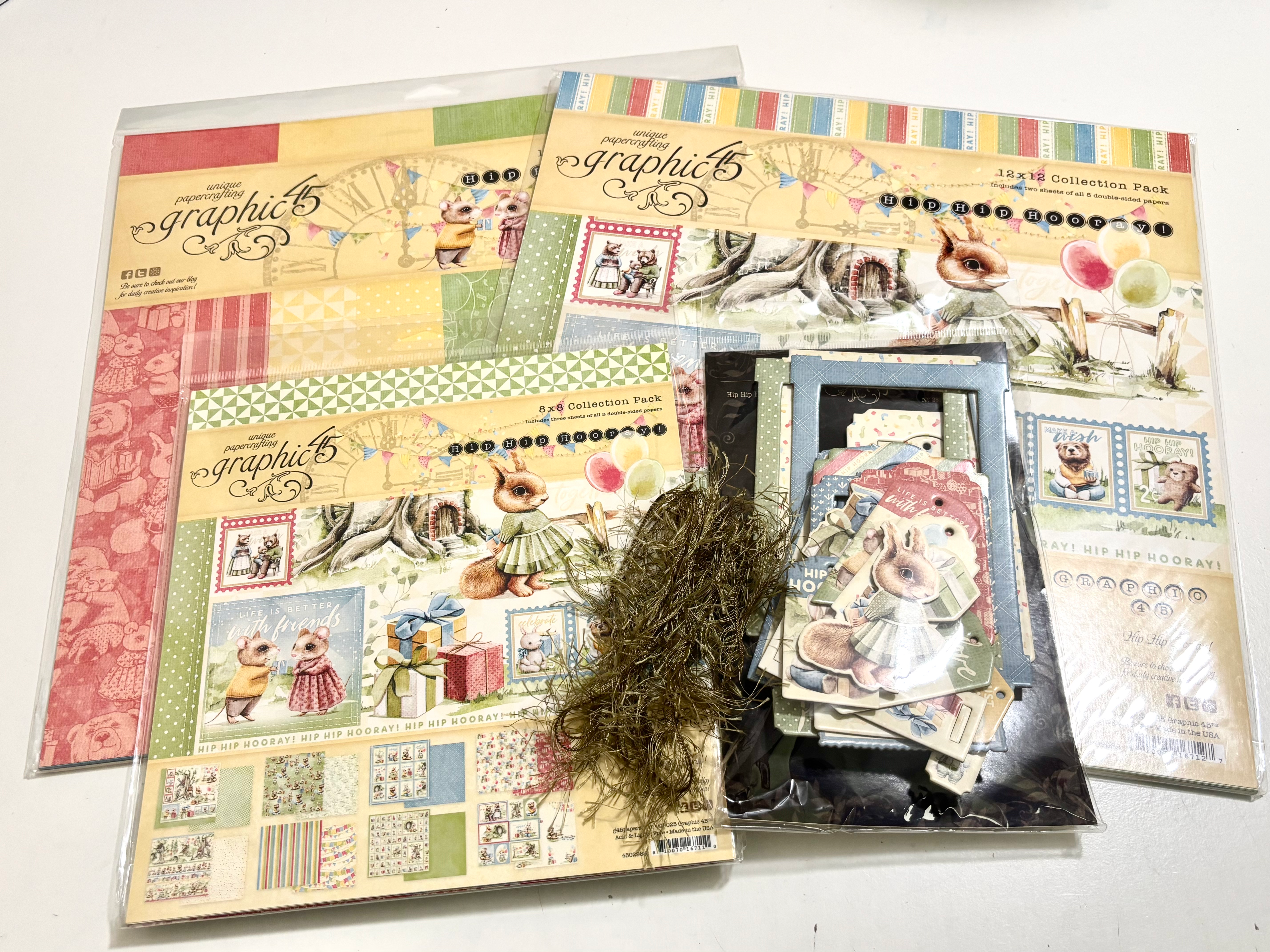 Graphic 45 Hip Hip Hooray Paper Set