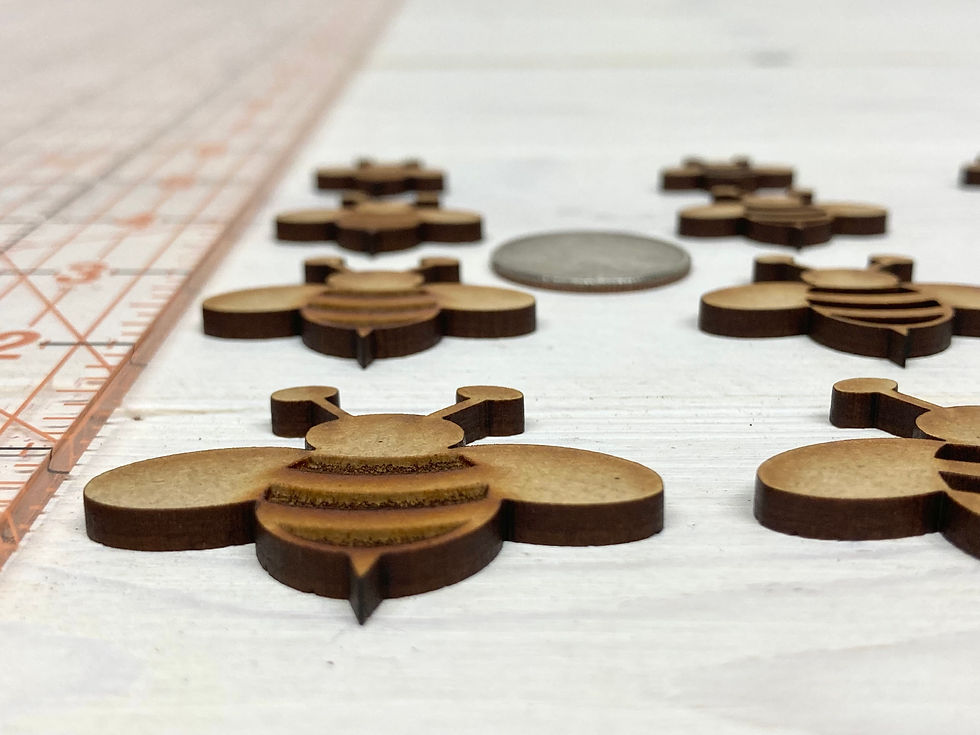 Thumbnail: wooden bee embellishments