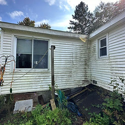 This is a house before a Soft Wash