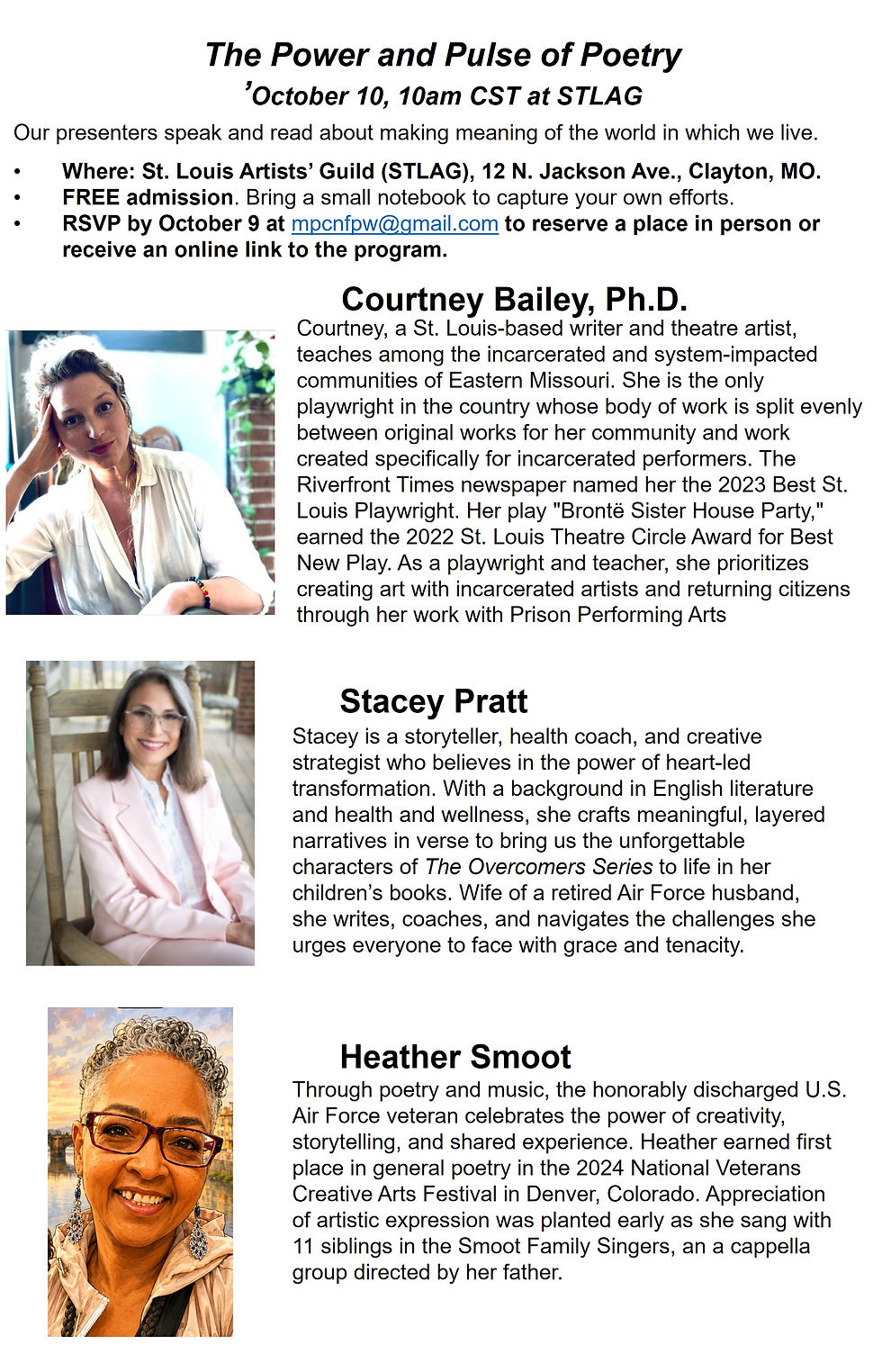 The Power and Pulse of Poetry to be explored at MPC this month