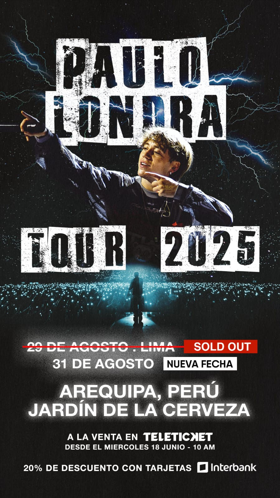 ¡PAULO LONDRA ANUNCIA NUEVA FECHA EN PERÚ, ESTA VEZ EN AREQUIPA!