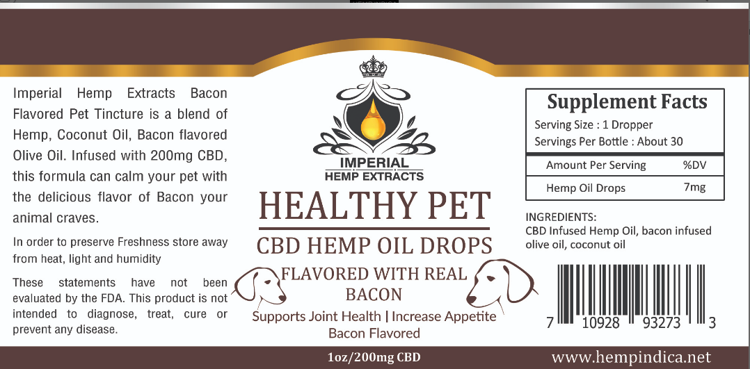 Dog Hemp Infused Bacon Drops