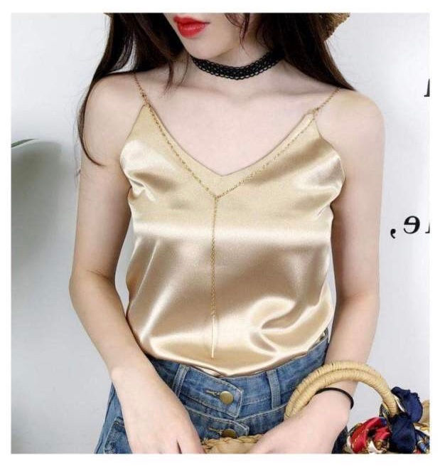 Thumbnail: Satin Singlet With Chain