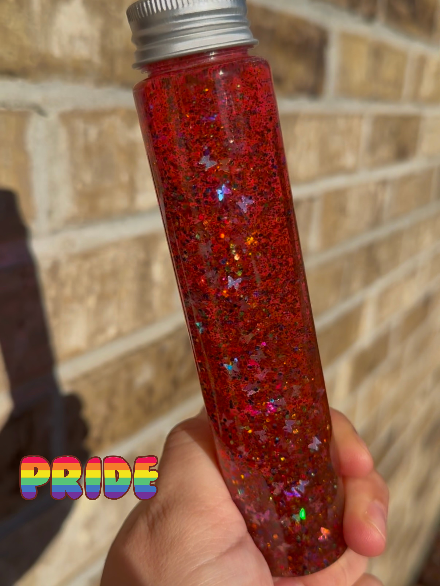 Mini LGBTQ Flag Inspired Glitter Sensory Bottle
