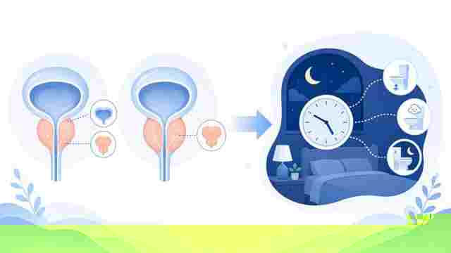夜間多尿與前列線肥大衛教示意