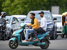 Indian Commuting on Scooters
