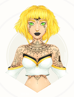 draw this again yellow hair tats