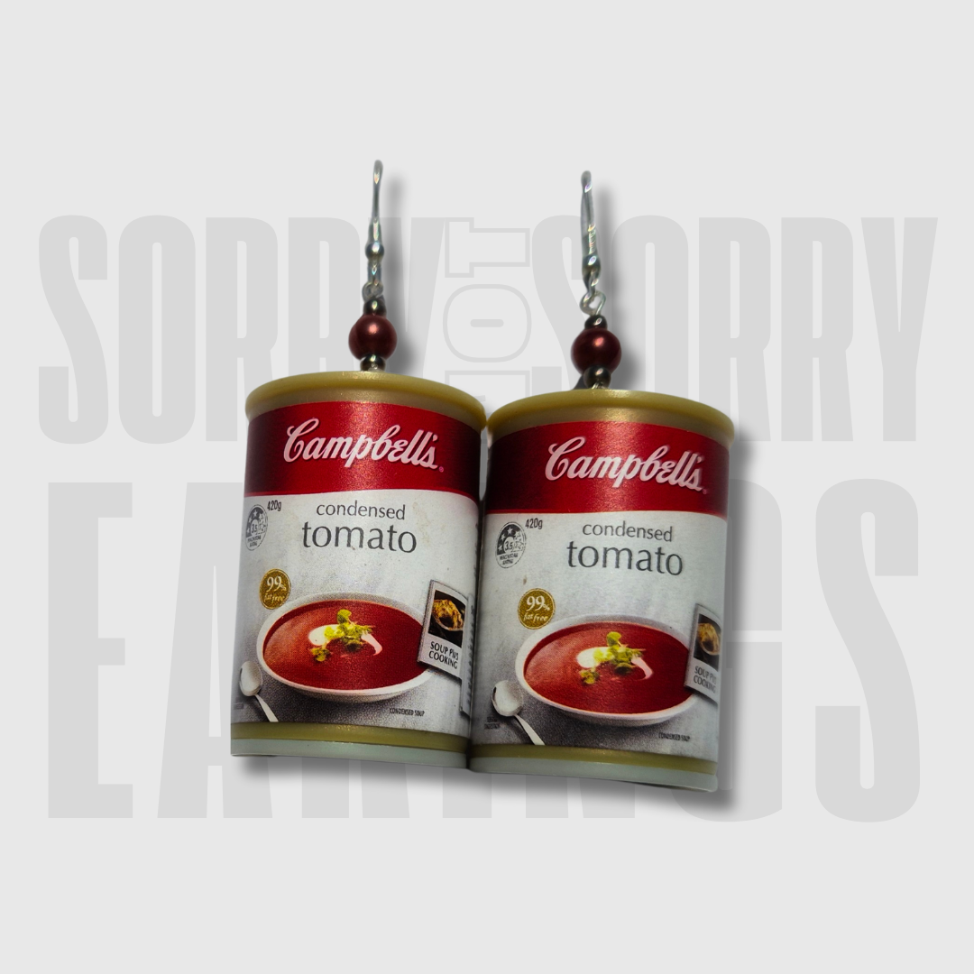 Sorry Not Sorry - Soup Tin Earrings