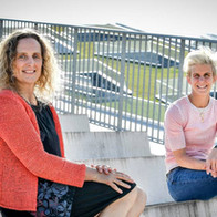 Heidi and judoka Ann simons