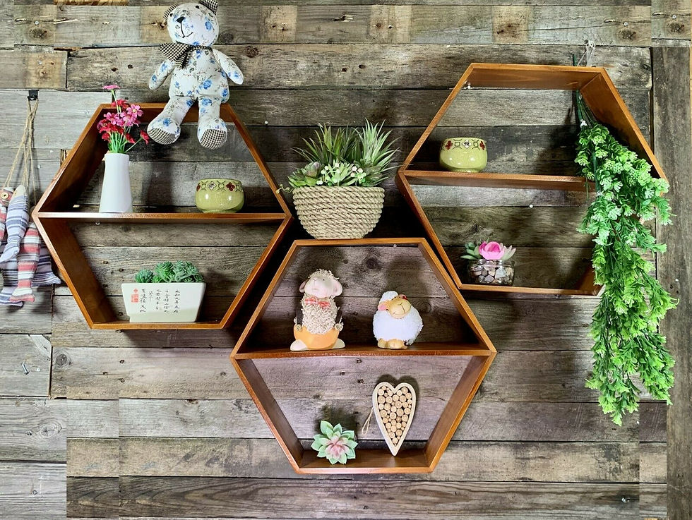 3 Tier Gold Metal Wall Shelf Floating Shelves Shelving Storage Bookcase Display