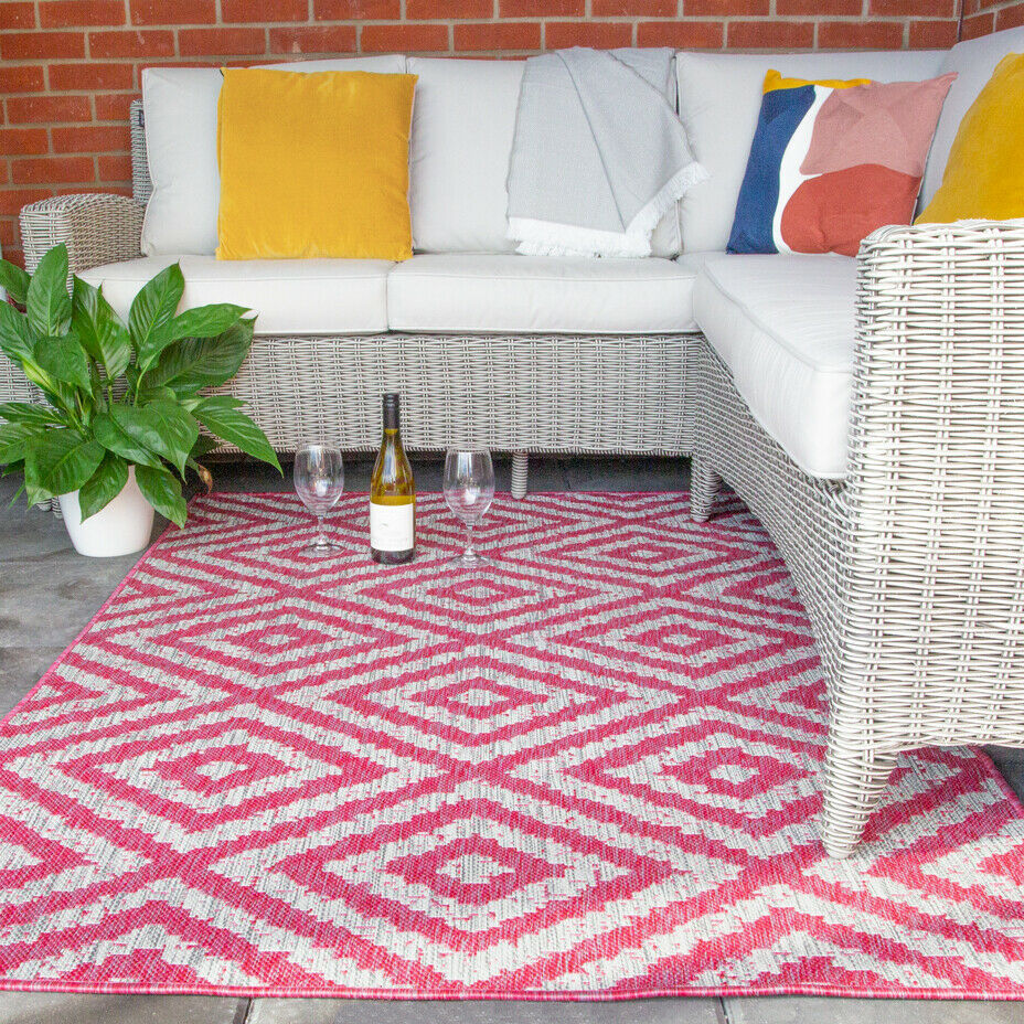 Outdoor Indoor Washable Weatherproof Patio Rug
