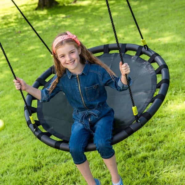 Netting Swing 100cm , Kids Hanging Swing Chair for Backyard Garden