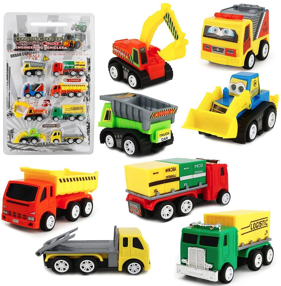 Trucks Play Vehicles Toy Set with Play Mat