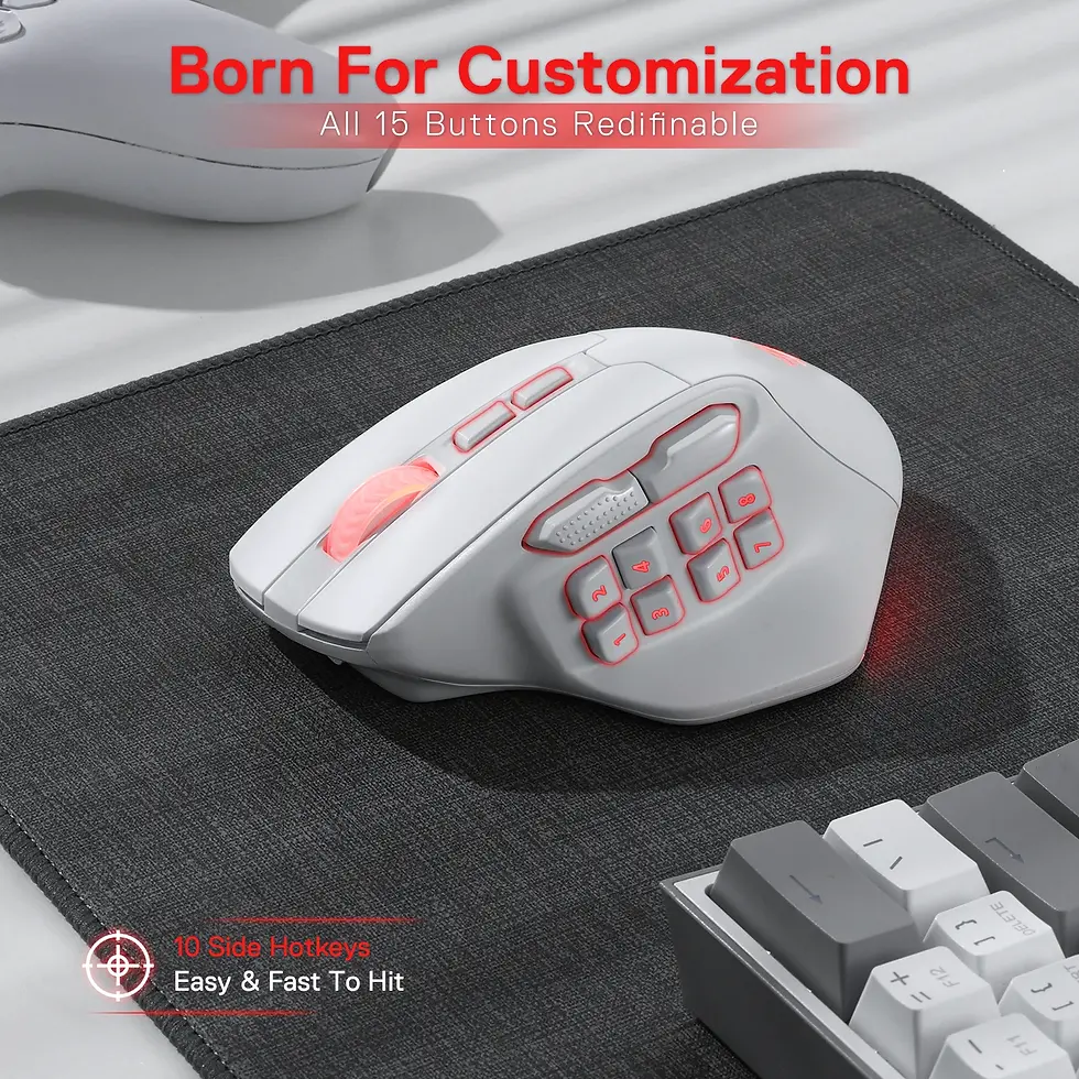 Thumbnail: REDRAGON 2.4GHz Wireless RGB Gaming Mouse with 26,000 DPI
