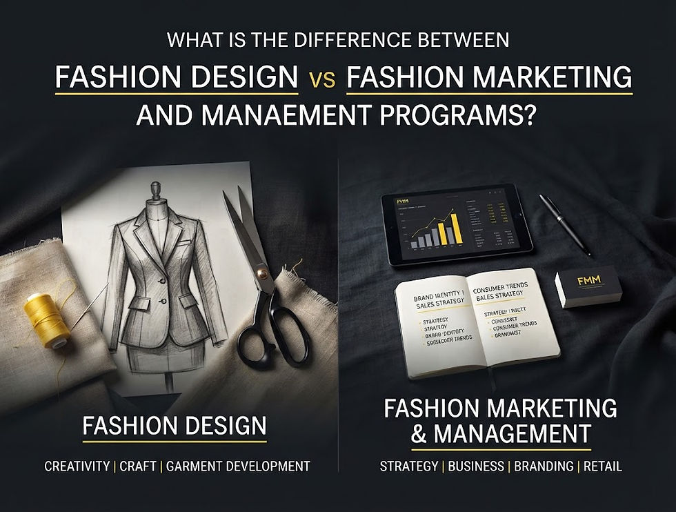 The Difference Between Fashion Design and Fashion Marketing and Management Programs