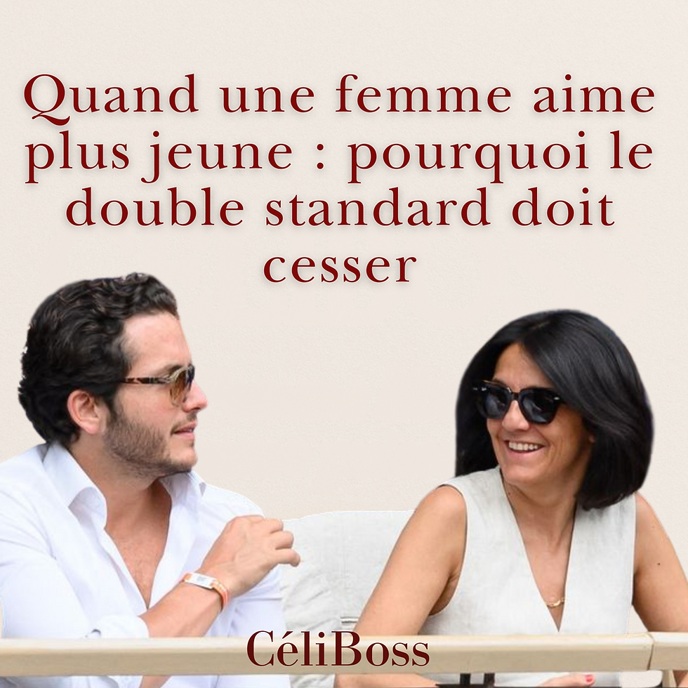 Pourquoi une femme qui aime un homme plus jeune choque encore ?