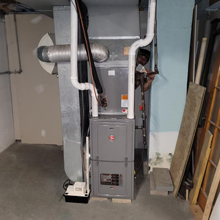 Furnace install with new ducts