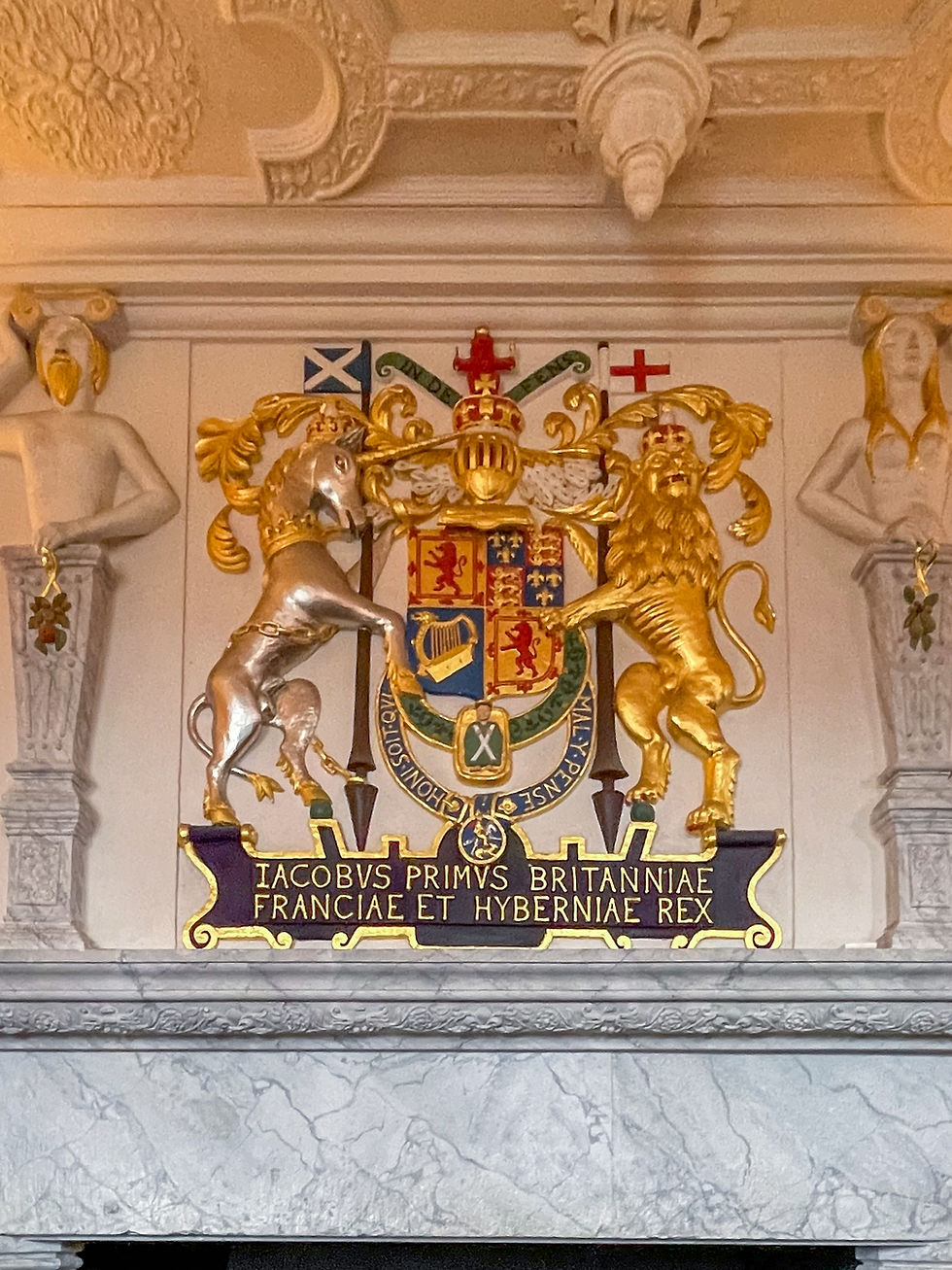 Royal Coat of Arms inside Edinburgh Castle
