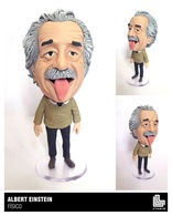 Escultura em miniatura colecionável do físico teórico Einstein boneco funko