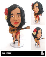 Escultura em miniatura feita a mão colecionável  musica boneco rock caricatura mini craque minicraque mpb