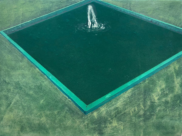 泉之一-spring no.I, 30x40cm,木板綜合材料,  2018.J