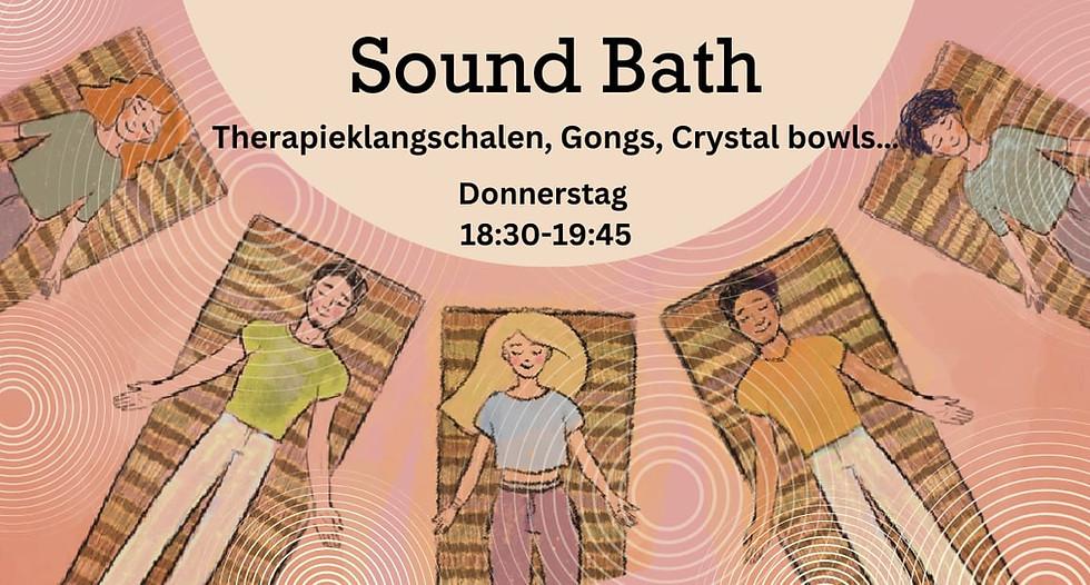 Flyer Sound Bath Donnerstags Wien