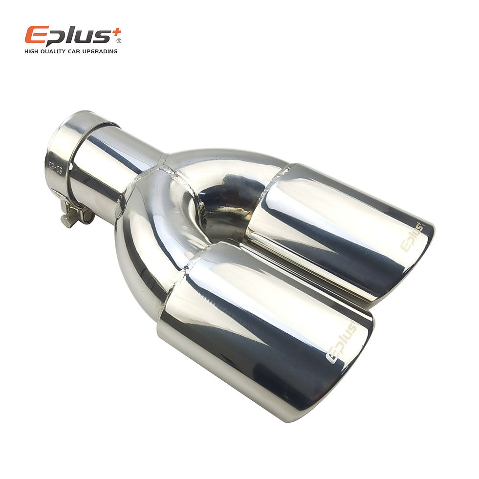 Thumbnail: Eplus Exhaust Tip Universal Stainless Steel Multi-size Dual Outlet 51mm 63mm