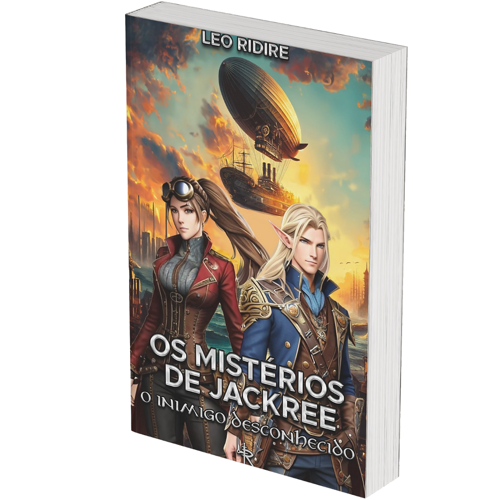 Livro Os Mistérios de JacKree - O Inimigo Desconhecido Leo Ridire literatura Steampunk