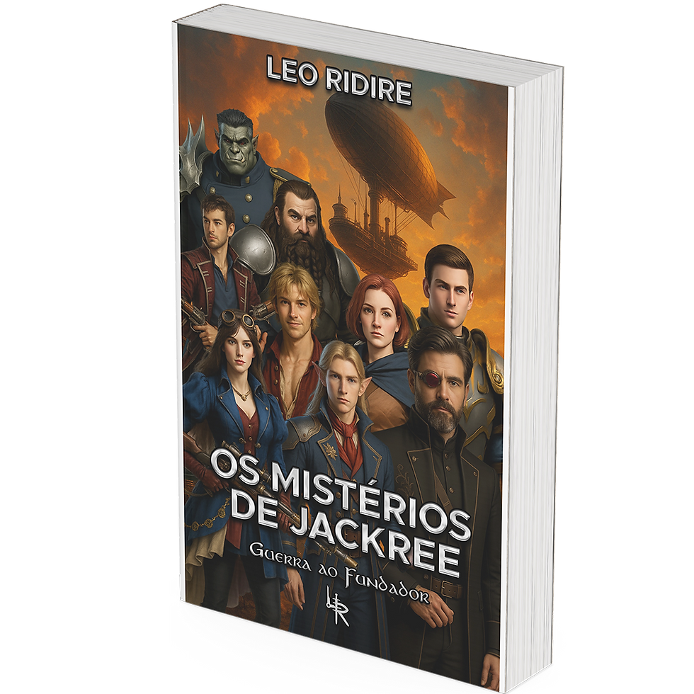 Livro Os Mistérios de JacKree - O Inimigo Desconhecido Leo Ridire literatura Steampunk