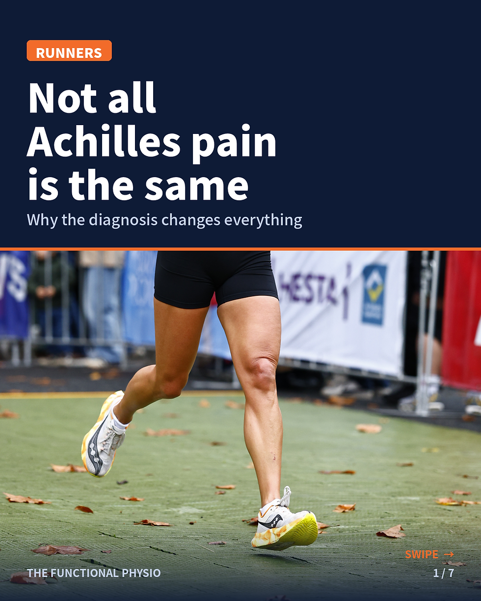 Achilles pain in runners: why the diagnosis matters