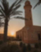 Sonnenuntergang im Al Badayer Retreat Hotel in Al Madam in der Nähe von Dubai