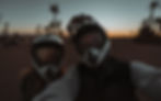 Quad Tour durch die Wüste nahe Marrakesch in Marokko bei Sonnenuntergang